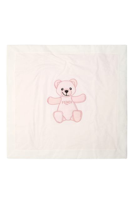 Bear Embroidered Blanket
