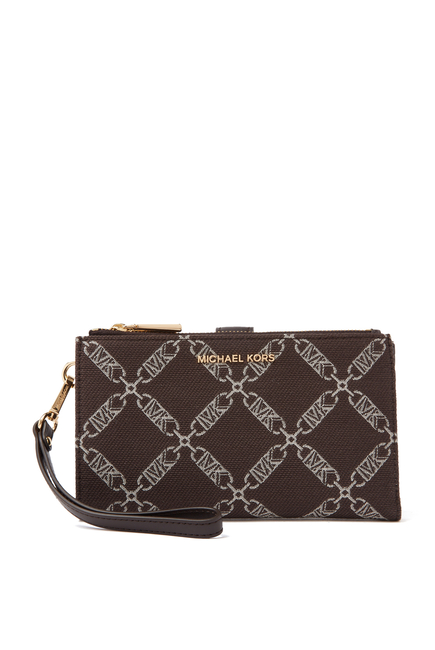 Jet Set Double Zip Wristlet