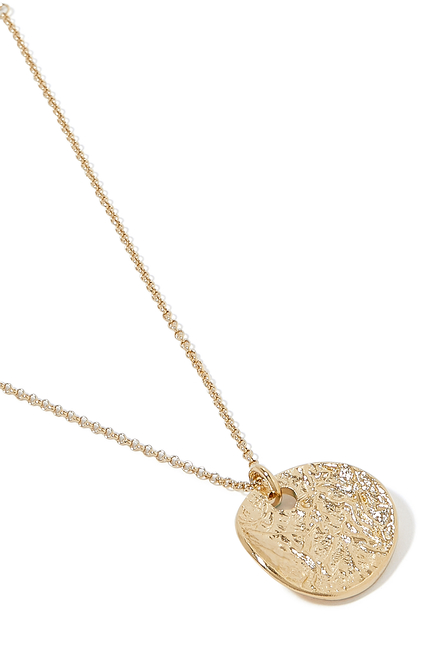 Penelope Pendant Necklace, 18k Gold-Plated Brass