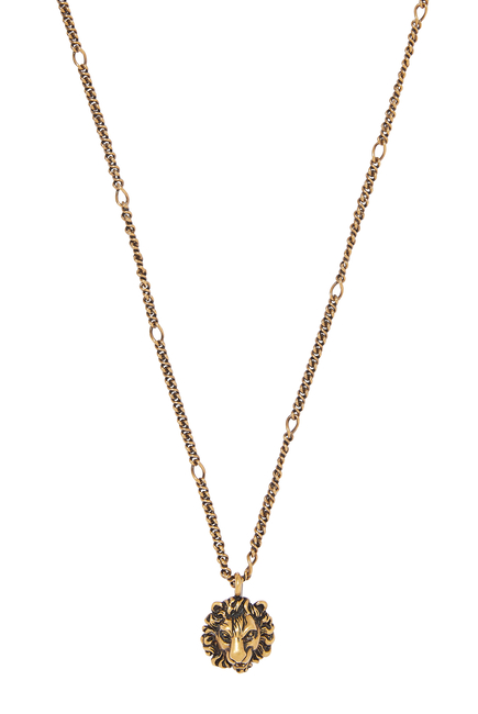 Buy Gucci Lion Head Necklace for Womens | Bloomingdale's Kuwait