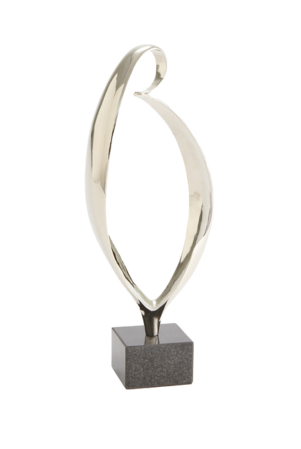 Bent Loop Nickel Sculpture