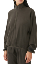 Half-Zip Mockneck Sweatshirt