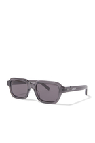 Rectangular Transparent Sunglasses