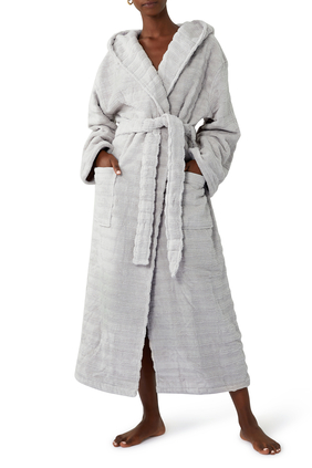 Cannon Flannel Robe Grey – Luxury Life Kuwait