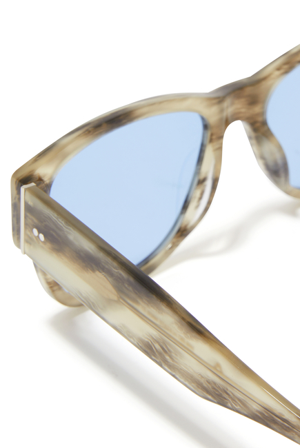 Flash Sunglasses With Blue Lenses