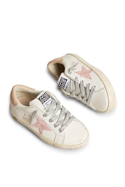 Kids Super-Star Leather Sneakers