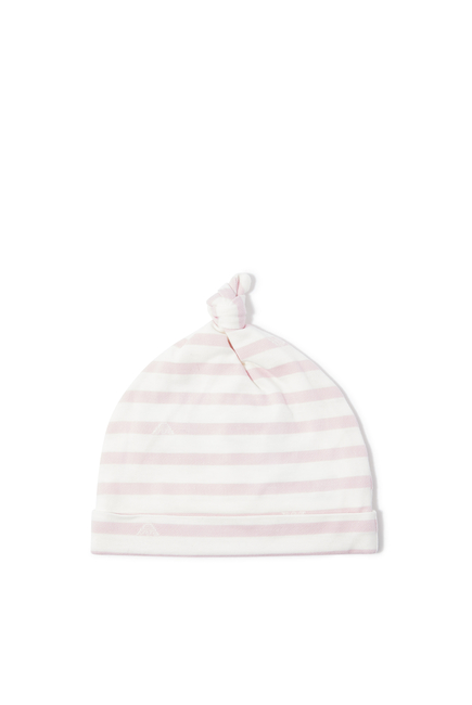 Kids Striped Cotton Beanie