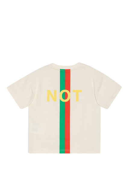 'Fake/Not' Print T-Shirt