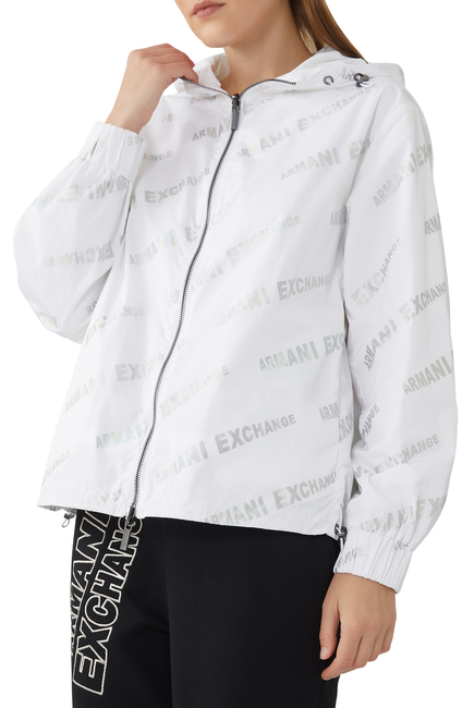Buy Armani Exchange Reflective Logo Jacket for Womens | Bloomingdale's  Kuwait