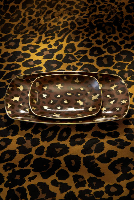 Leopard Medium Rectangular Tray