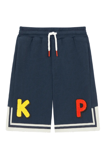 Kids Sailor Embroidered Bermuda Shorts