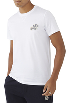 Double Logo Cotton T-Shirt