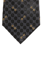 Monogram Horsebit Tie