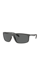 Rectangular Frame Sunglasses