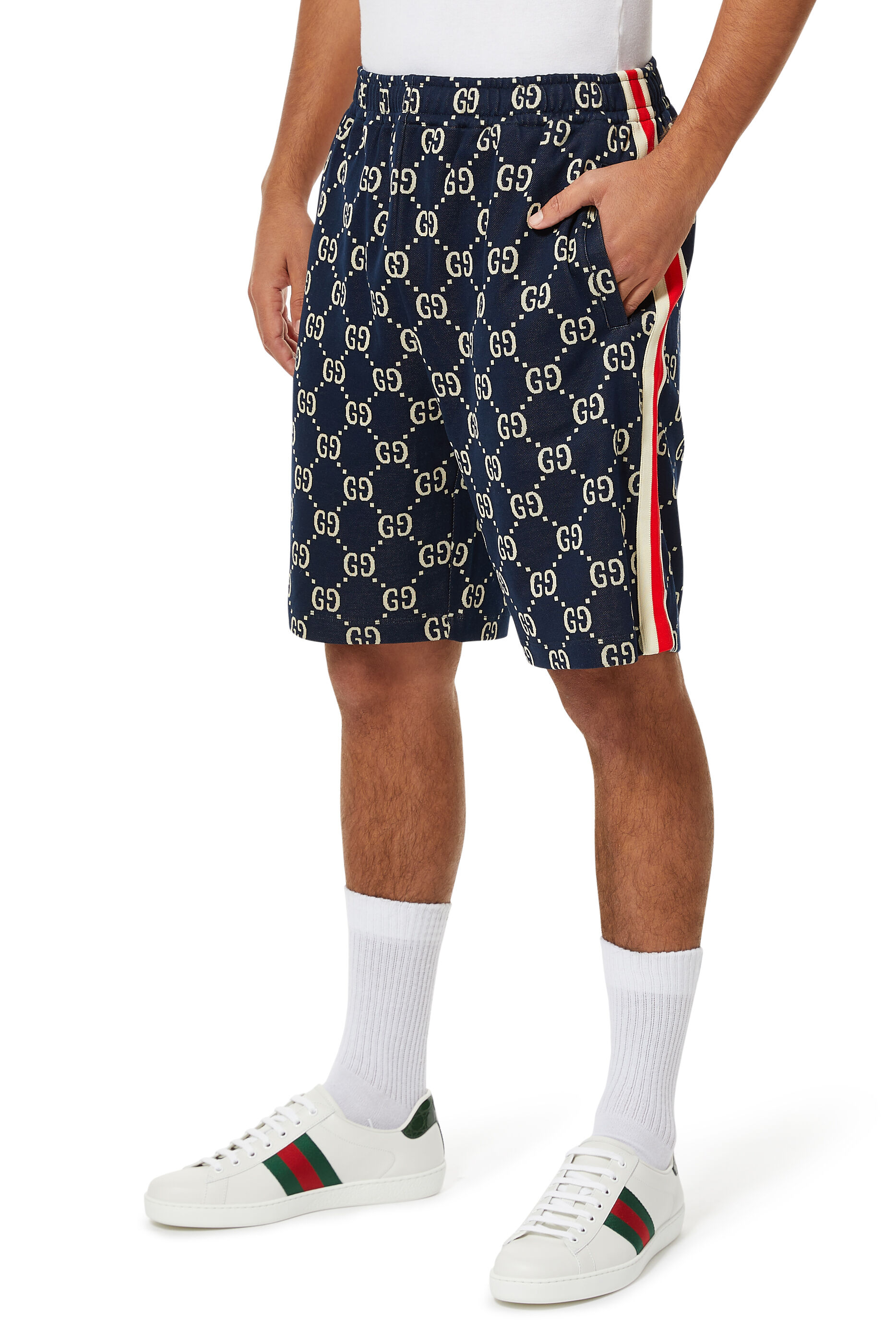 Buy Gucci GG Jacquard Jersey Shorts for 