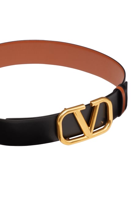 Valentino Garavani VLogo Signature Leather Belt