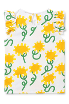 Kids Sunflower Cotton Shirt