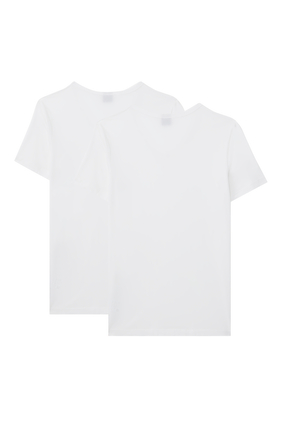Cotton V-Neck T-Shirt, Set of 2