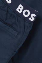Bermuda Logo-Waist Shorts