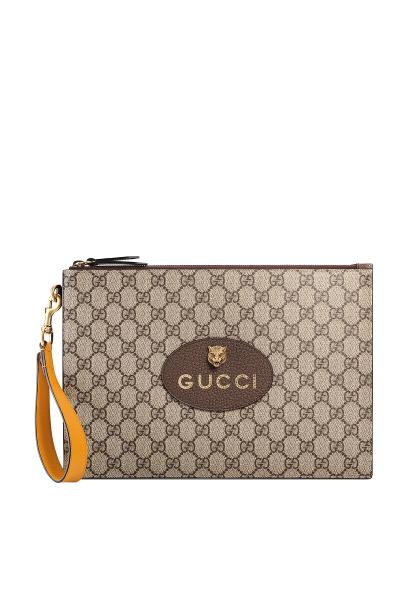Buy Gucci GG Supreme Neo Vintage Pouch for Mens | Bloomingdale's Kuwait