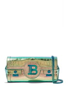 B-Buzz 23 Embossed Leather Clutch Bag