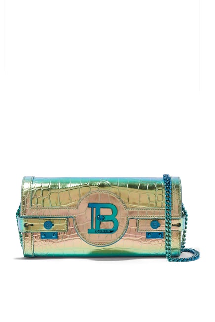 B-Buzz 23 Embossed Leather Clutch Bag