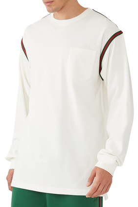 Web Cotton Jersey Long-Sleeve T-Shirt