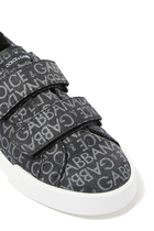 Kids Portofino Coated Jacquard Sneakers