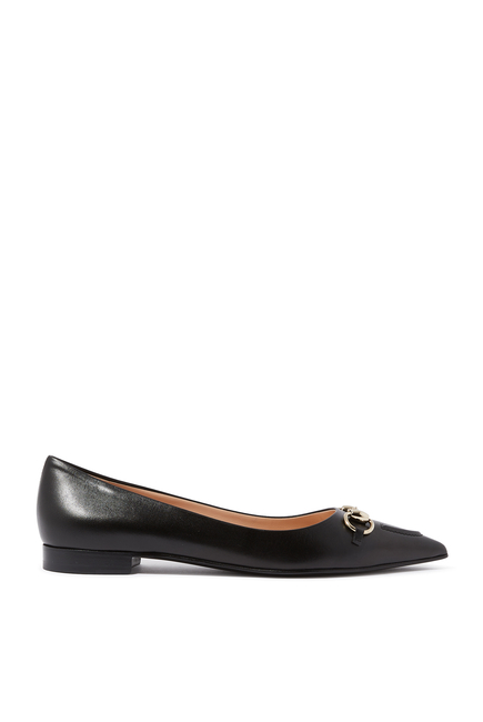 Horsebit Ballet Flats