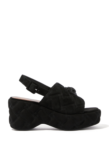 Kensington 80 Suede Wedge Sandals