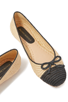 Idara Raffia Ballet Flats