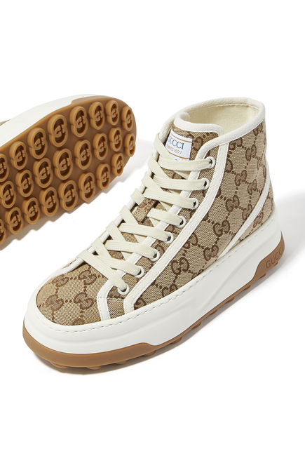 GG High-Top 56 Canvas Sneakers