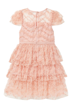 Kids Tiered Sequin Dress