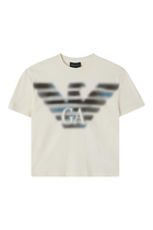 Kids Eagle Logo Cotton T-Shirt