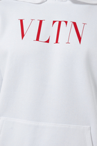 VLTN Logo Cotton Hooded Sweatshirt