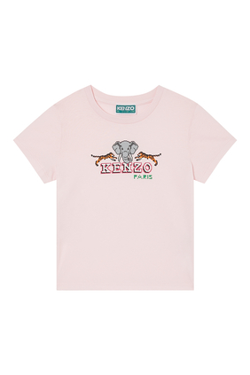 Kids Elephant Print T-Shirt