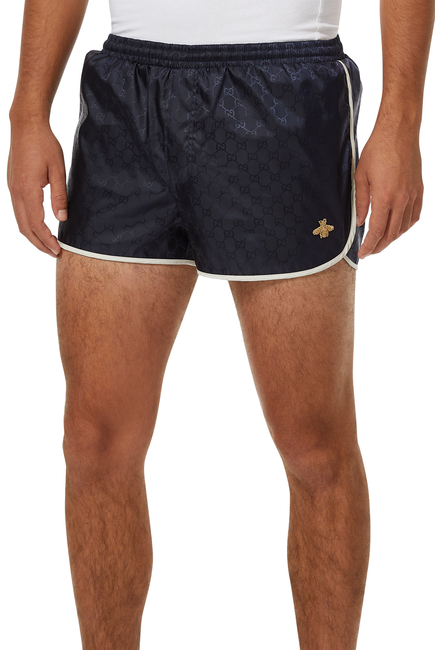 Embroidered Bee Swim Shorts