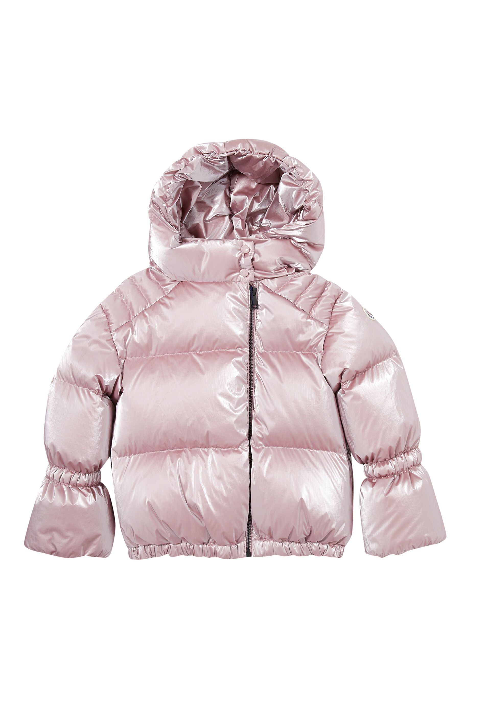 moncler metallic puffer jacket