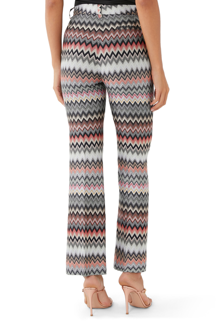 Zigzag Cropped Trousers