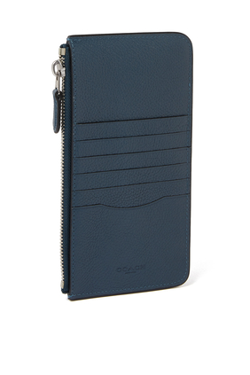 Essential Polished Pebble Leather Phone Wallet