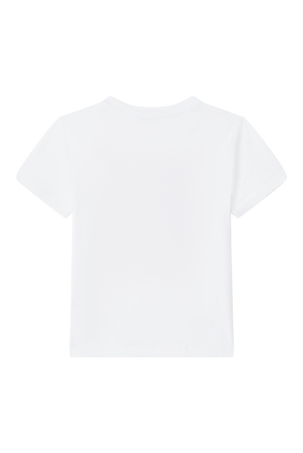 BG T-shirt SS w Tiger Print Basic:WHITE:6M