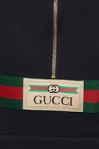 Web with Vintage Gucci Logo Sweatshirt