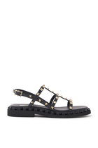 Rockstud Leather Sandals