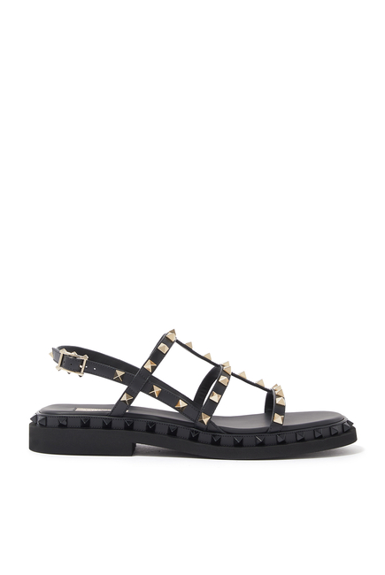 Rockstud Leather Sandals