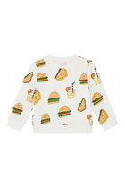 Kids Printed Cotton Sweatshirt