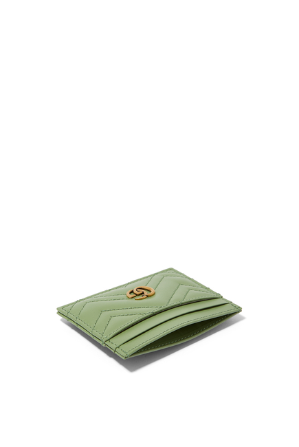GG Marmont Matelassé Leather Card Case