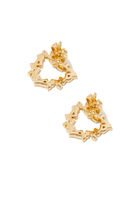 Hobb/Love Diamond Heart Earrings, 18k Gold & Diamonds