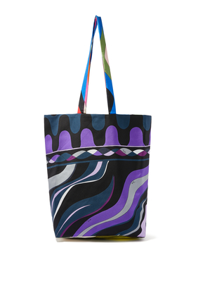 Gallery Reversible Silk Twill Tote Bag