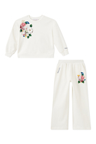 Kids Floral-Print Sweatshirt and Sweatpants