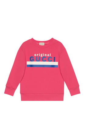 "Original Gucci" Print Sweatshirt